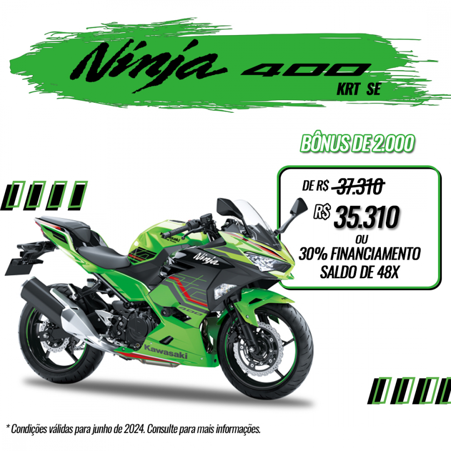 NINJA 400 KRT SE - FINANCIAMENTO