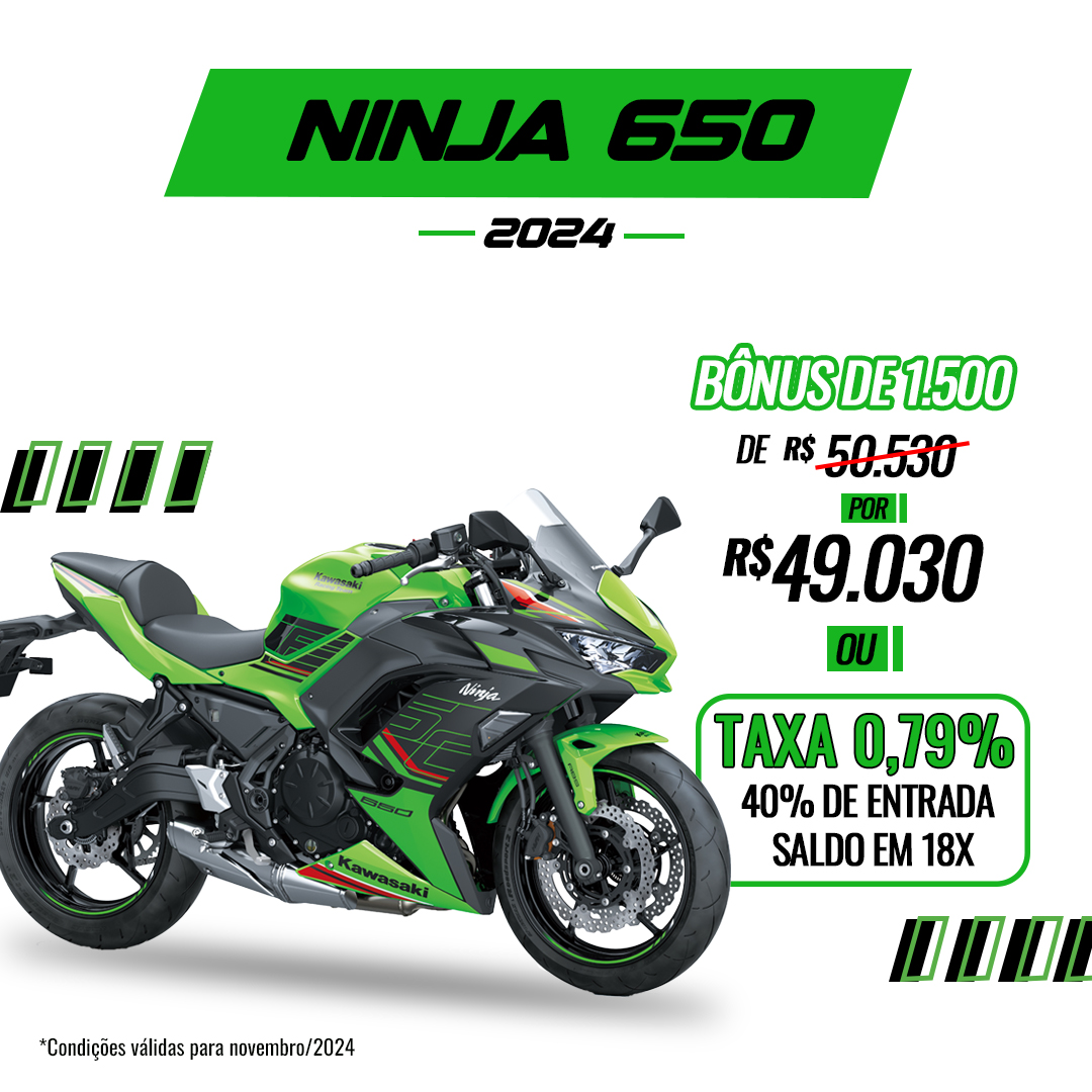 Ninja 650 verde 2024