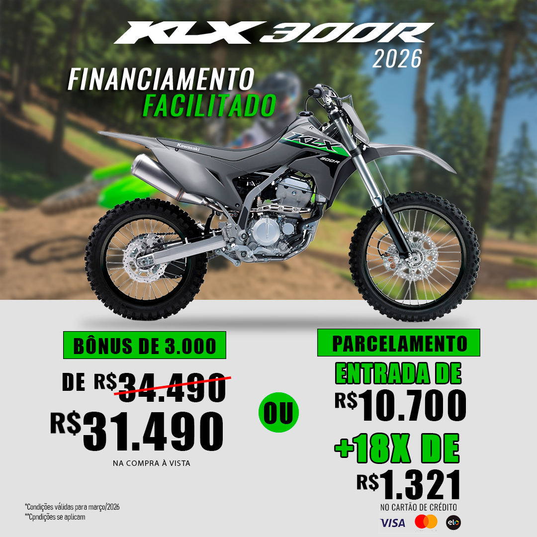 KLX300R Cinza - 2026